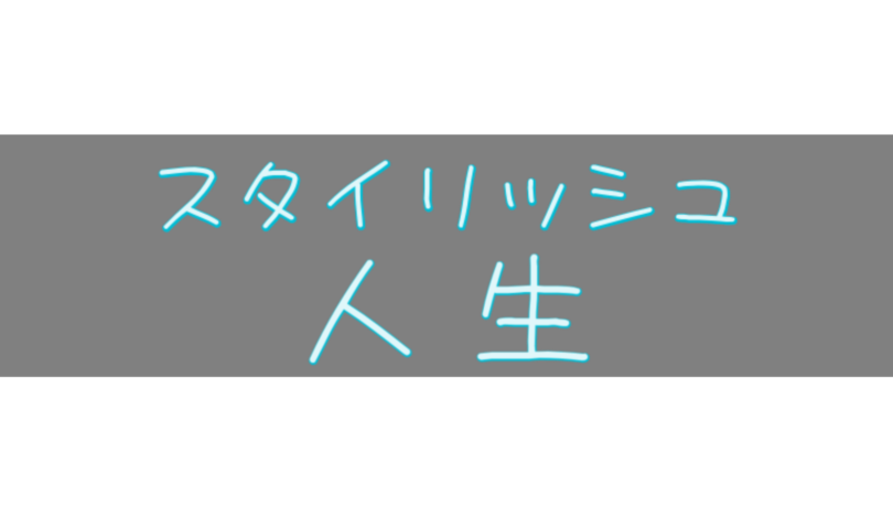 スタイリッシュ人生