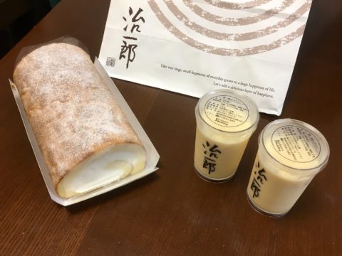 治一郎ロールケーキとプリン