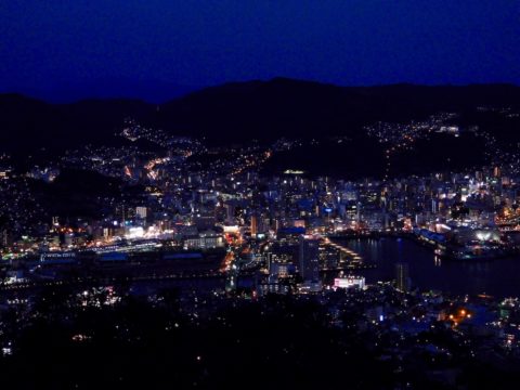 稲佐山から、明るめの夜景