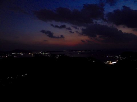 稲佐山の夕日が沈んだ後