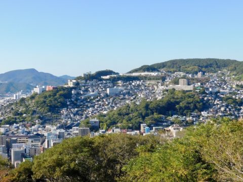 風頭公園からの長崎の街