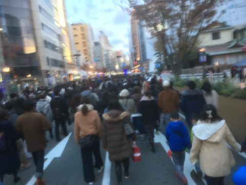 ルミナリエの渋滞