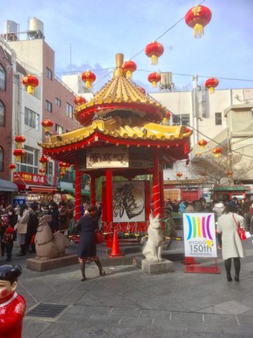 神戸中華街のあづまや