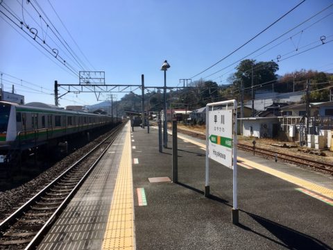 JR早川駅のホーム