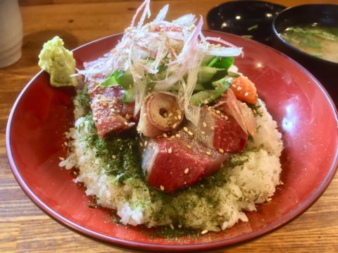 えぼしの魚介ゴマづけ丼